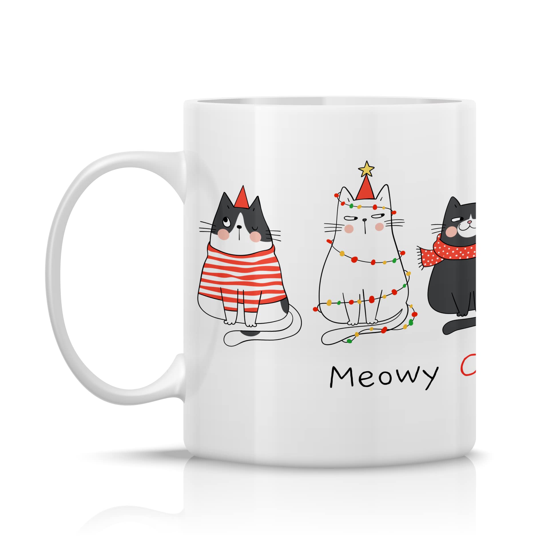 Tazza Natalizia "Meowy Christmas" con Gattini Addobbati