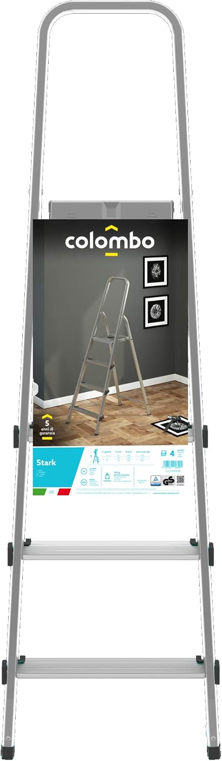 Scala STARK in alluminio e acciaio 4 gradini - immagine 2