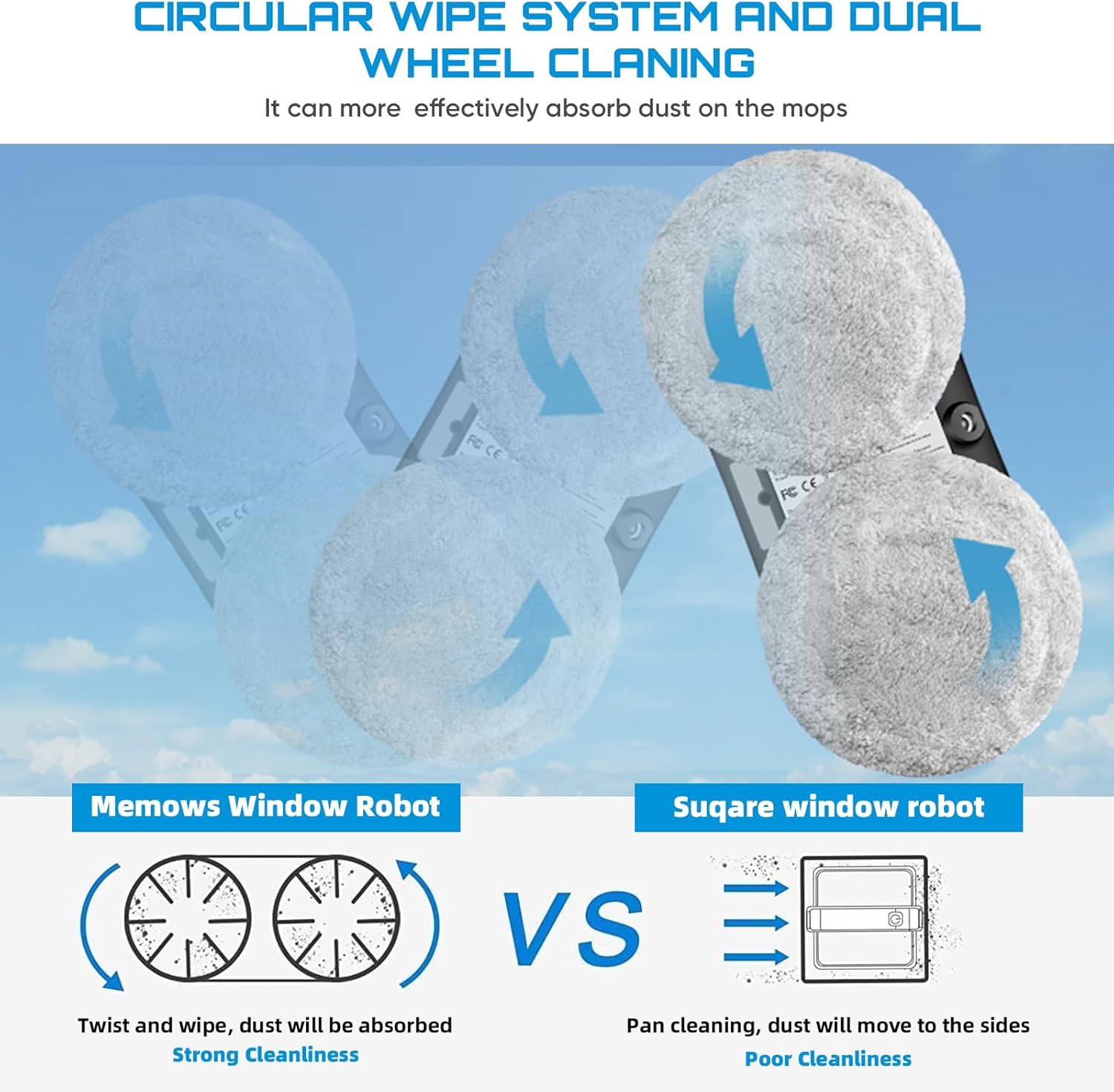 Robot Lavavetri Finestre Elettrico 5600pa - immagine 2