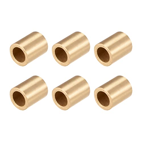QUARKZMAN 8mm x 12mm x 15mm Cuscinetto Manicotto x 6pz Autolubrificante Stagno Bronzo Boccole per Apparecchiature Elettriche e Domestiche Apparecchiature
