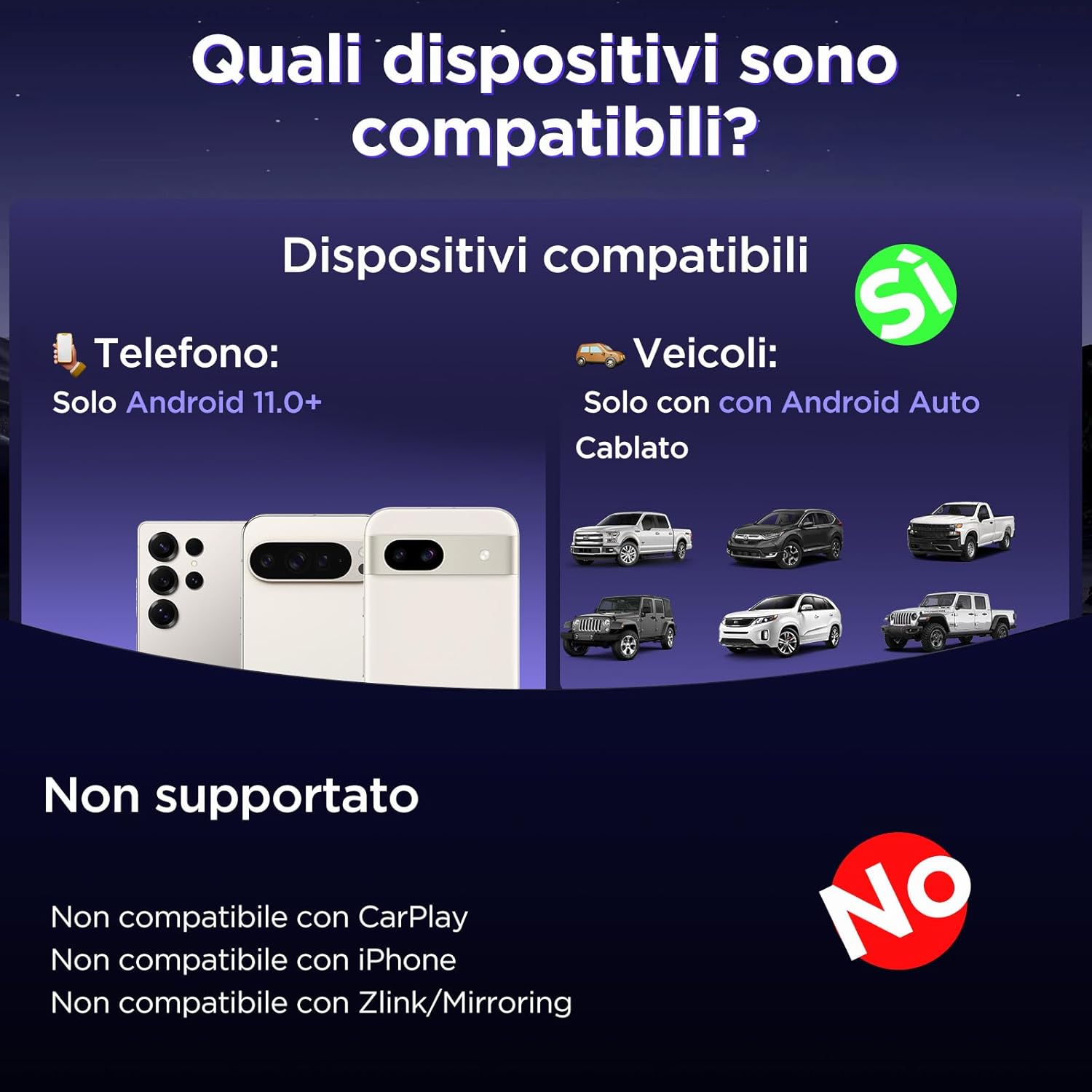 MSXTTLY Adattatore Wireless Android Auto U2AC-L9 2025 - immagine 4