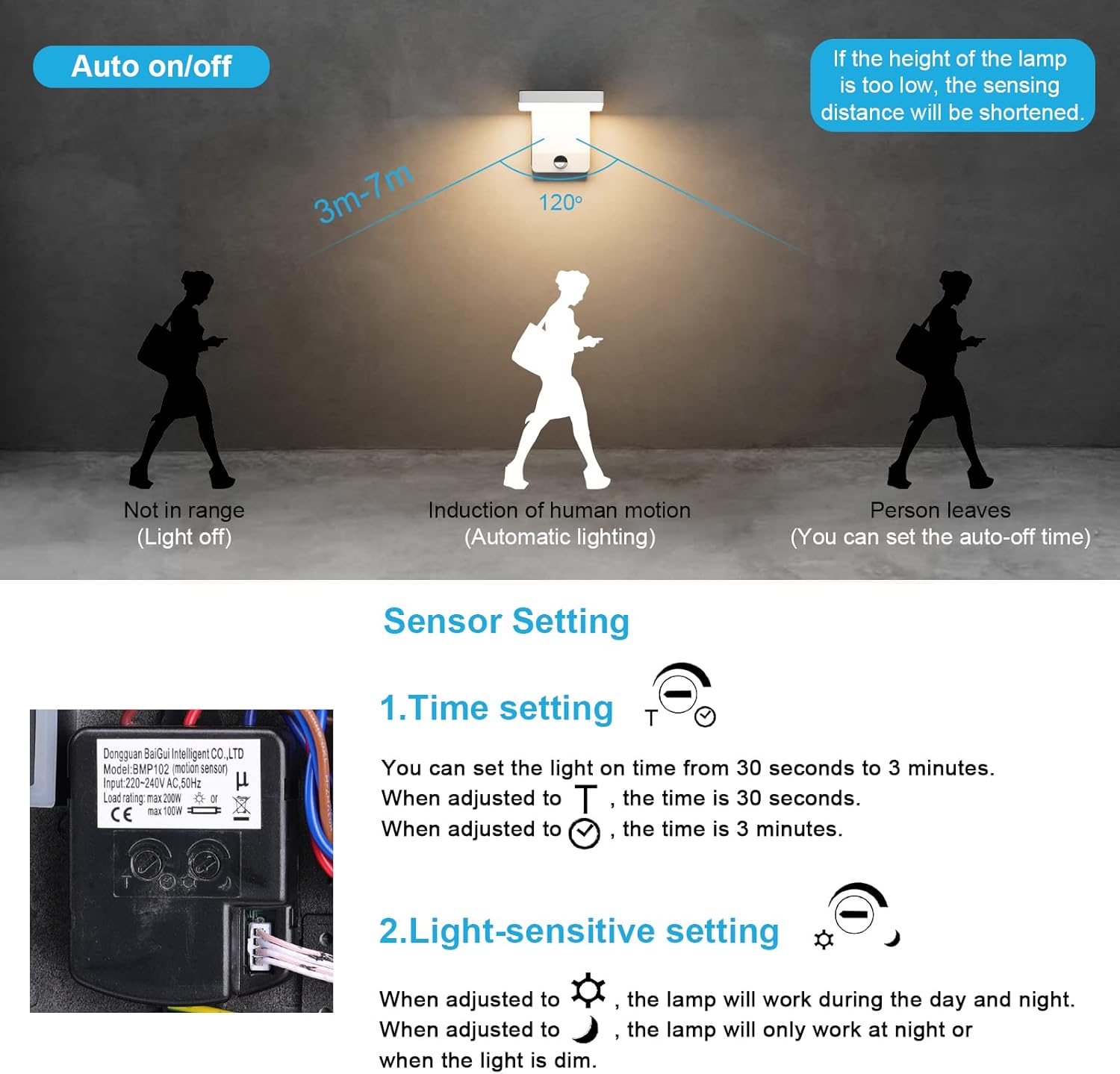 K-bright Applique LED Esterno con Sensore di Movimento - immagine 2