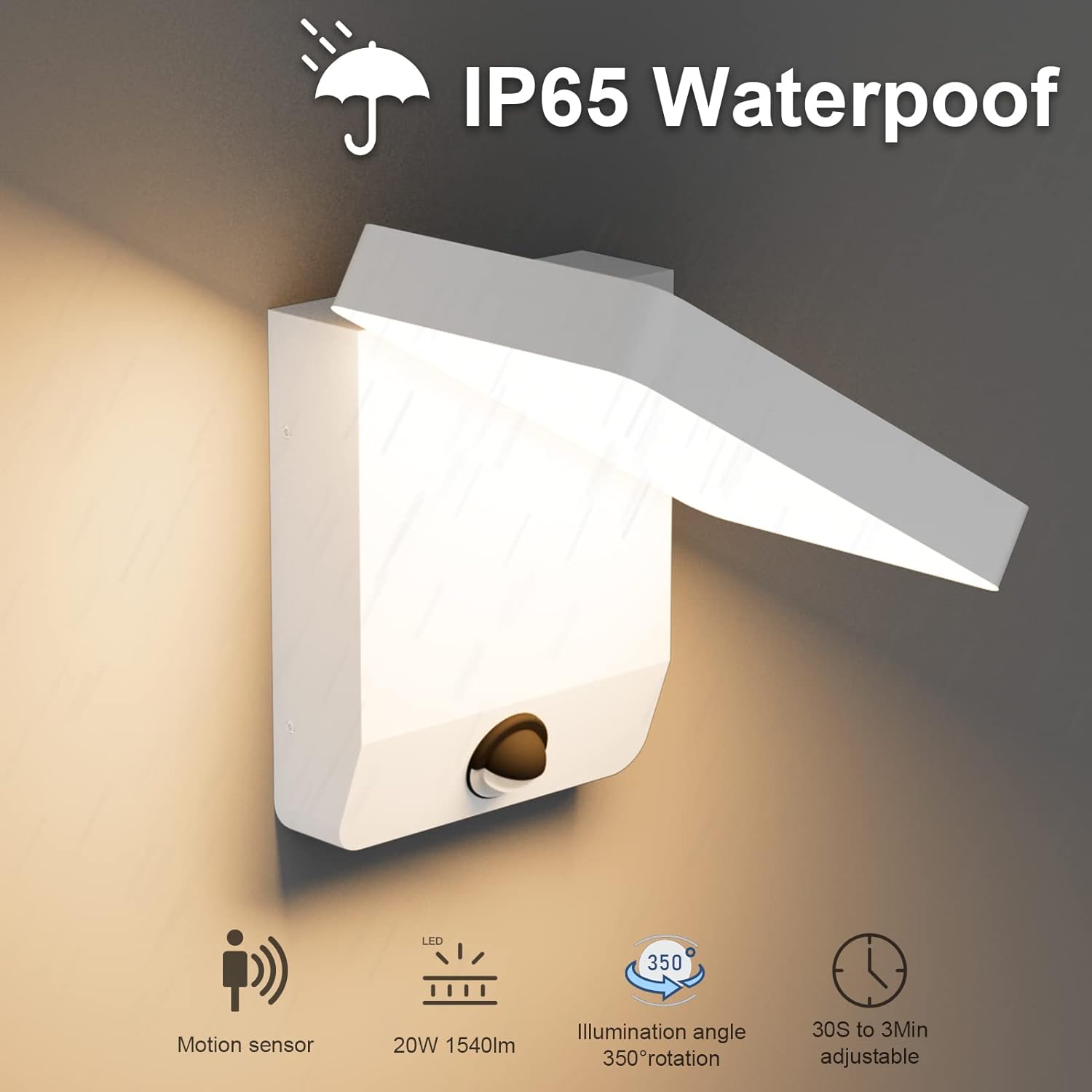 K-bright Applique LED Esterno con Sensore di Movimento - immagine 4