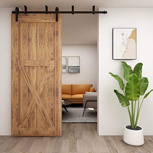 Ccjh Kit Binario Porta Scorrevole a Soffitto 200cm/6.6FT