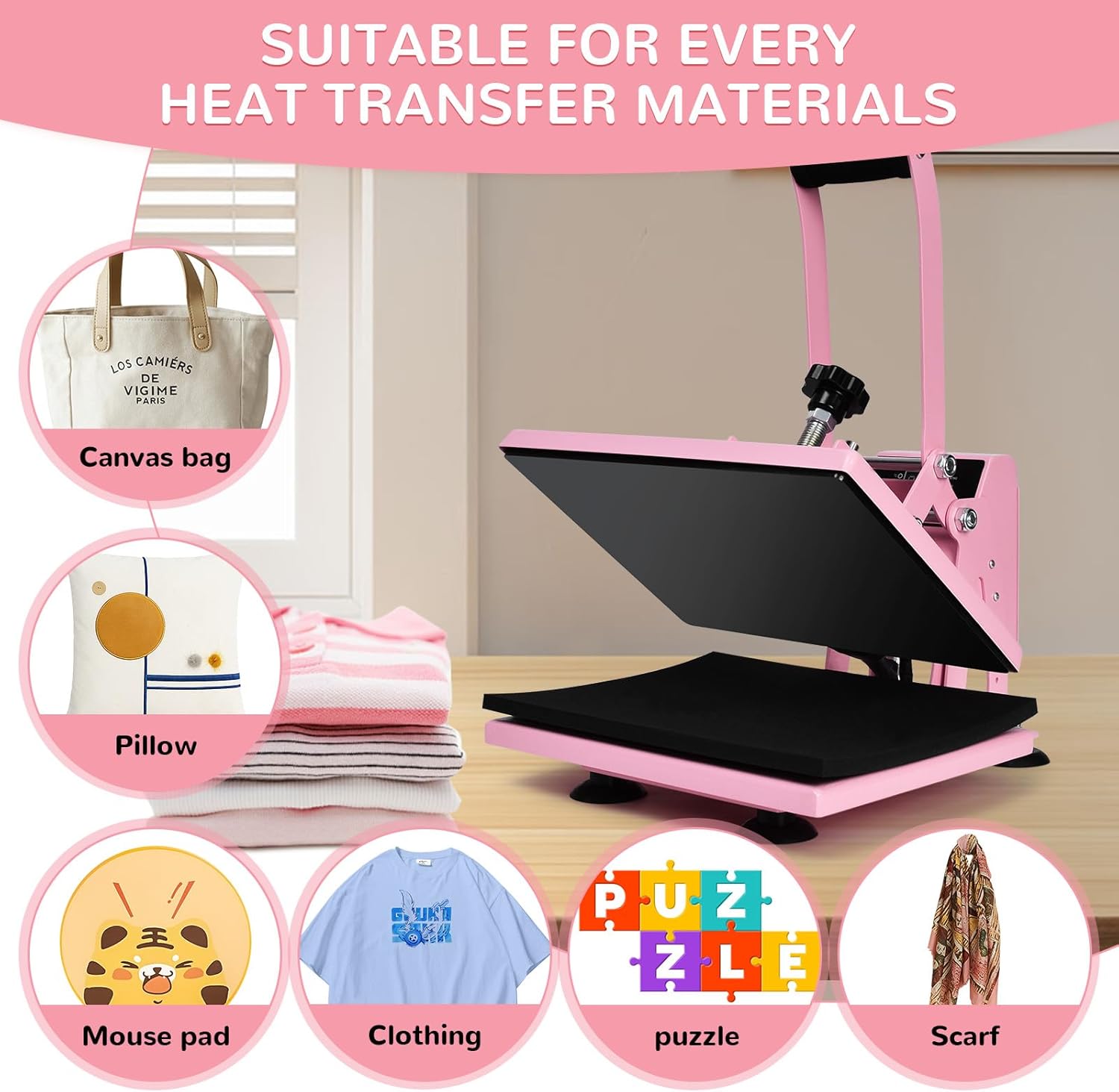 Pressa per Trasferimento di Calore 30x23cm - immagine 3