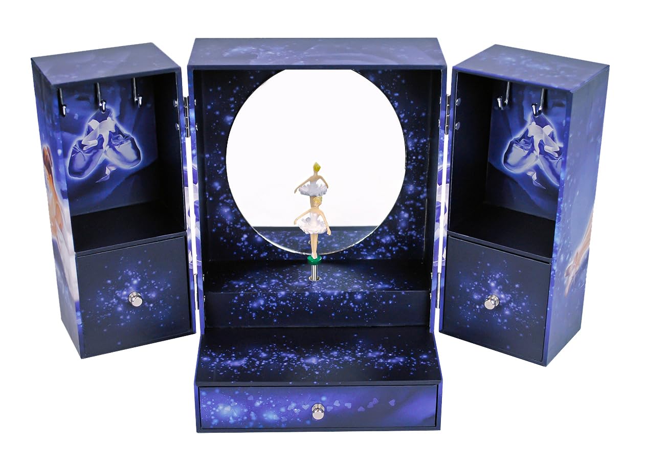Trousselier - Scatola Musicale Ballerina, Blu Marino
