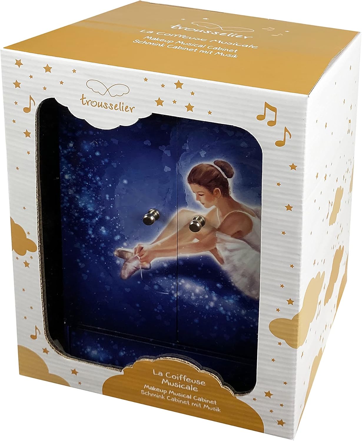 Trousselier - Scatola Musicale Ballerina, Blu Marino - immagine 3