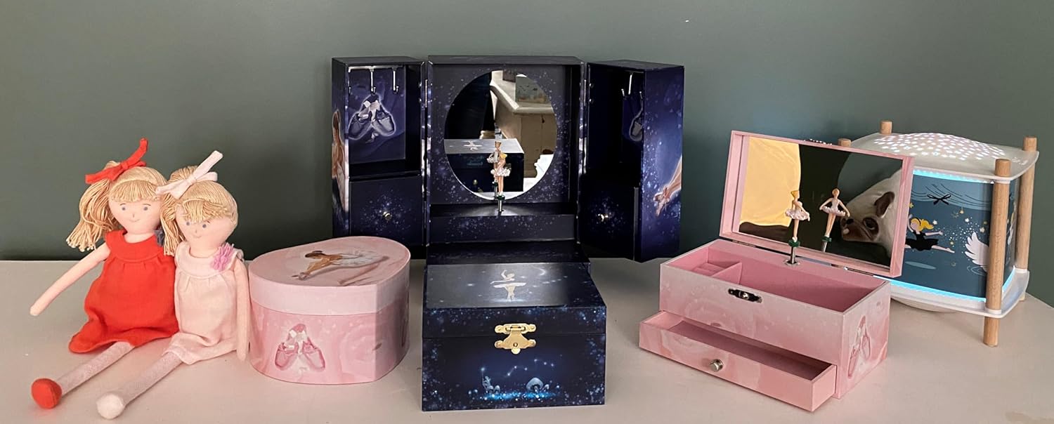Trousselier - Scatola Musicale Ballerina, Blu Marino - immagine 5