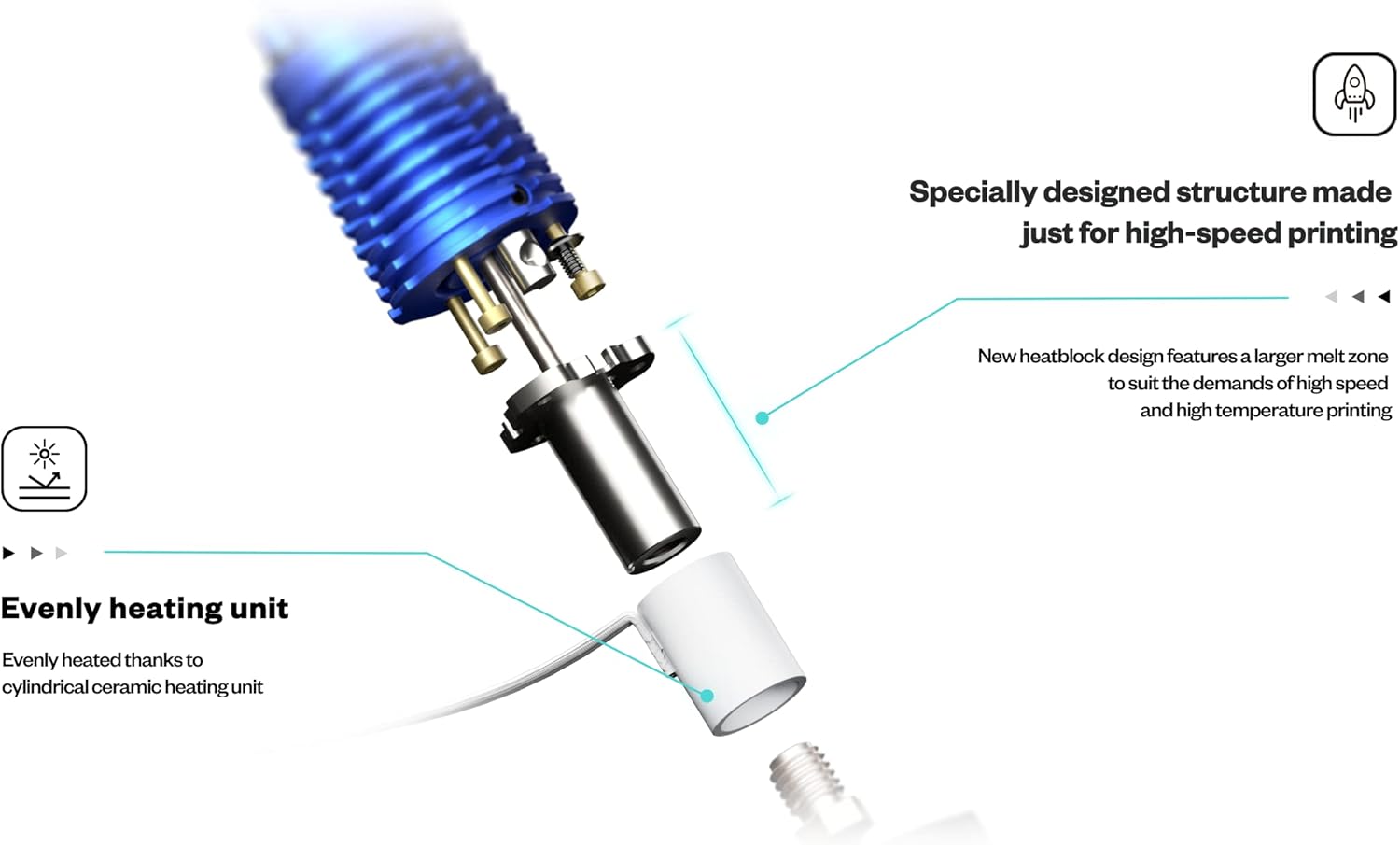 Phaetus Rapido Hot-End Ultra High Flow - Nero - immagine 6