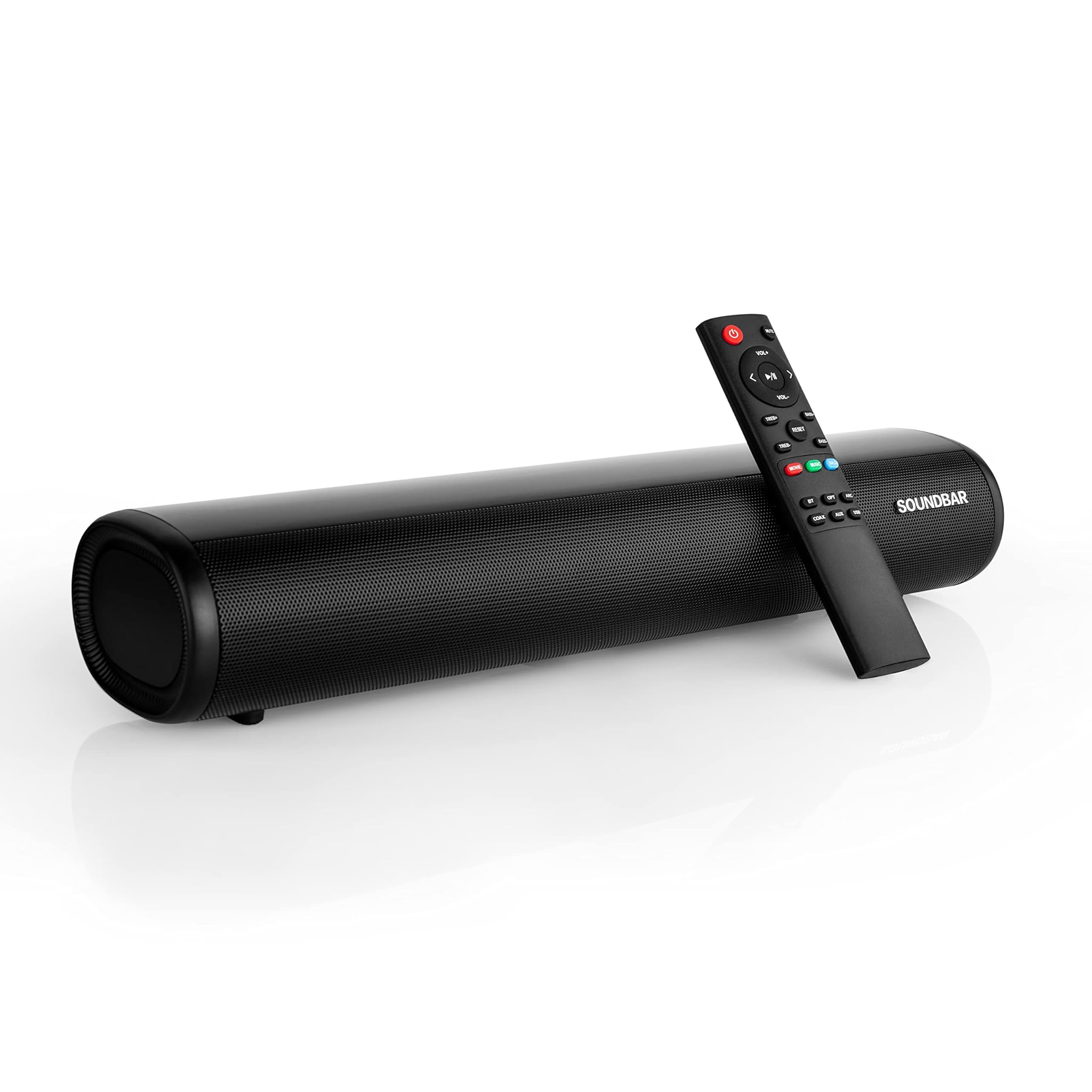 Zeerkeer Soundbar per TV, barra audio piccola da 2,0 canali da 19,7 pollici con 3 modalità di equalizzazione e telecomando, barra audio Bluetooth 5.0 cablata e wireless, connessione