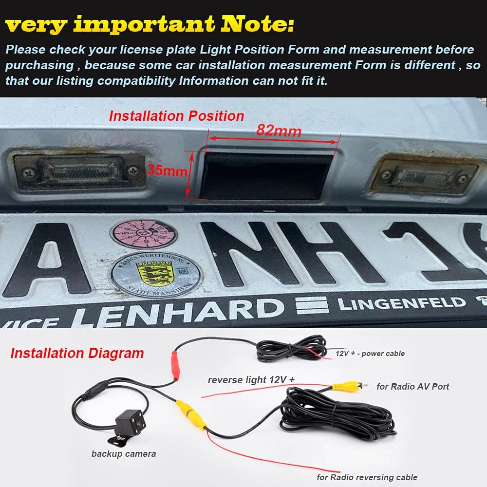 Telecamera Retromarcia HD Impermeabile con Interruttore - immagine 3