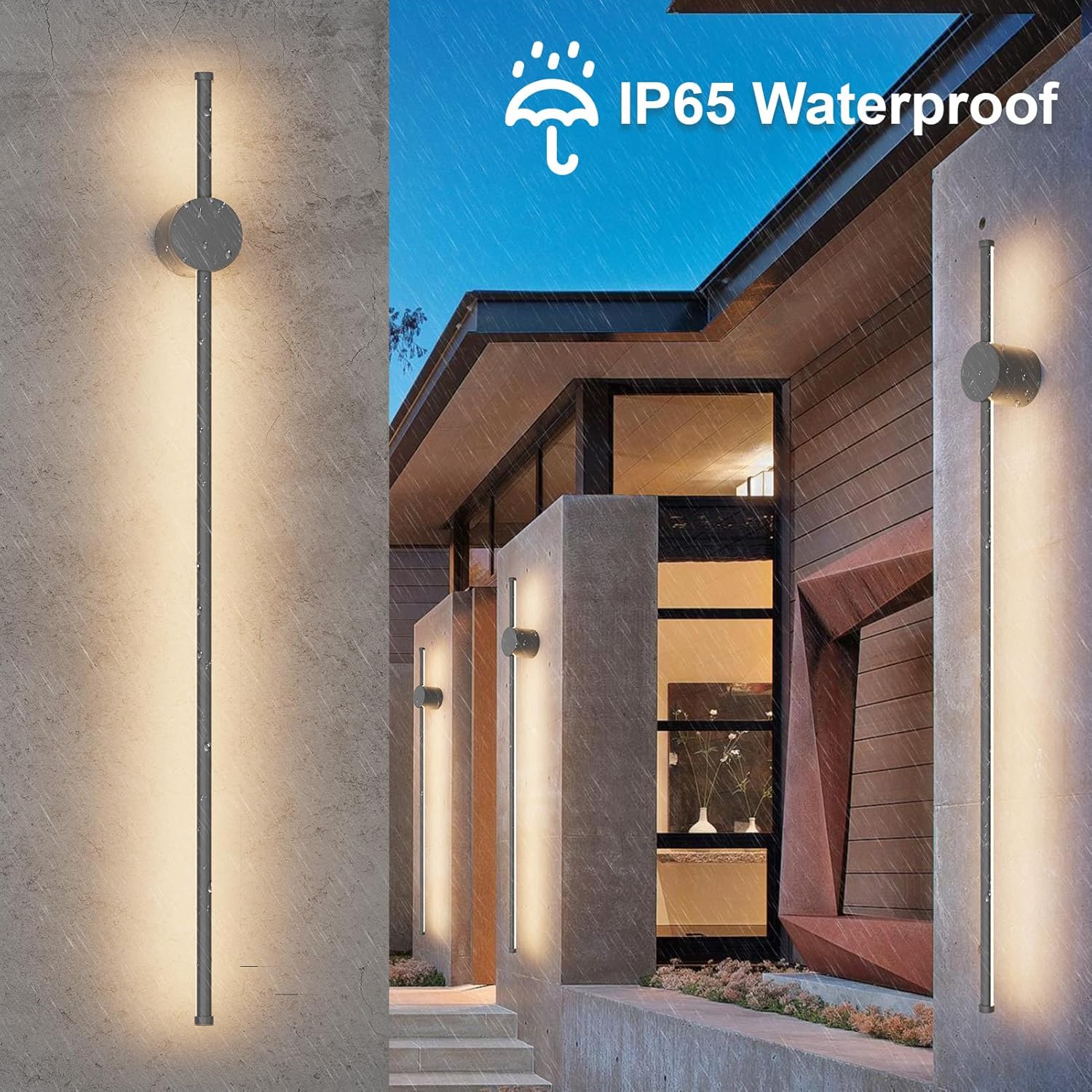 Klighten Applique LED Lunga Interno/Esterno 100CM - immagine 2