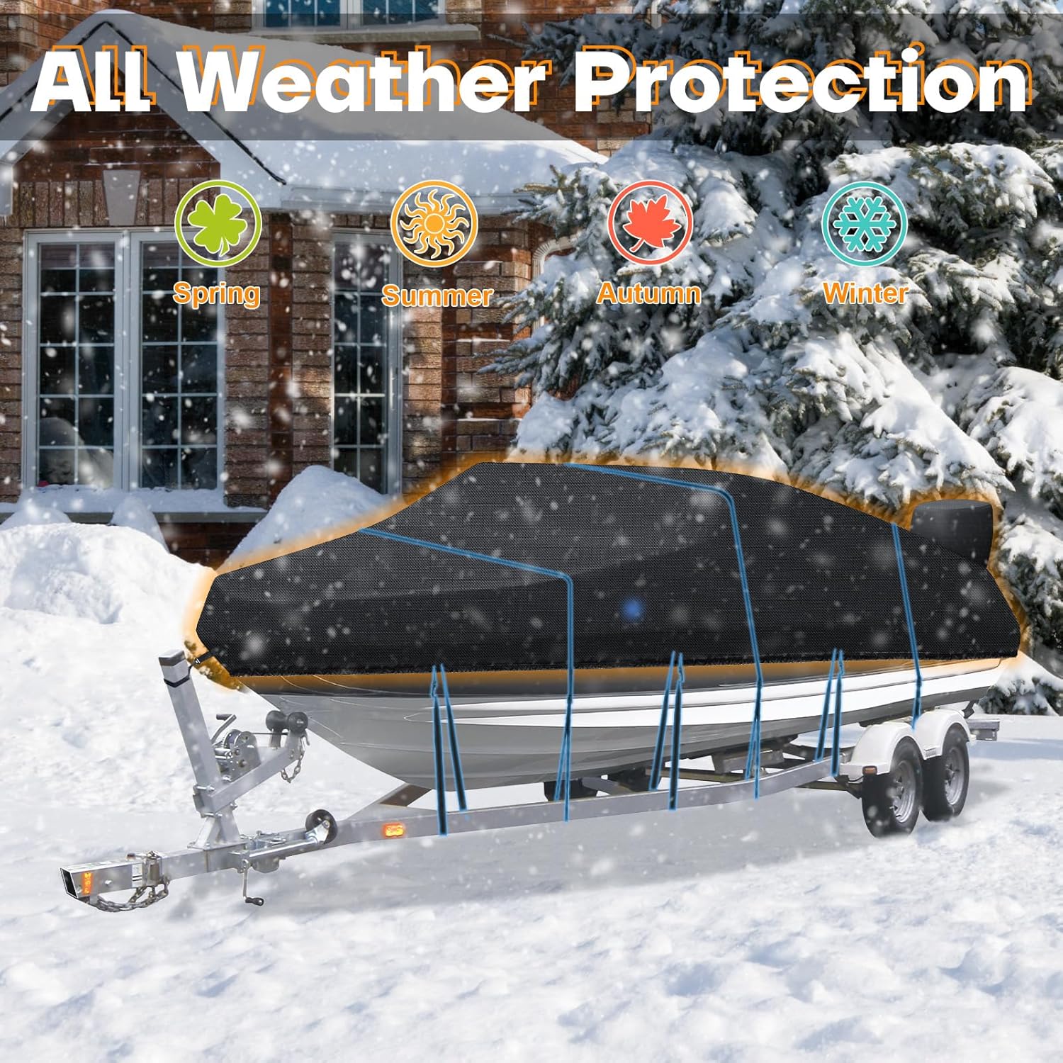 Telo Impermeabile per Barche 420D in Tessuto Oxford - immagine 6