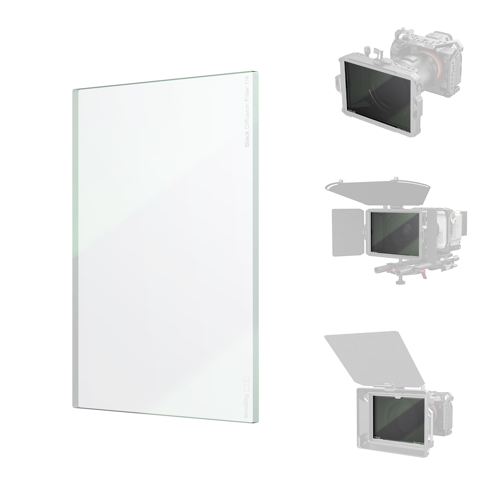 SMALLRIG Filtro Diffusione Nero 1/4" per Matte Box 4x5.65"