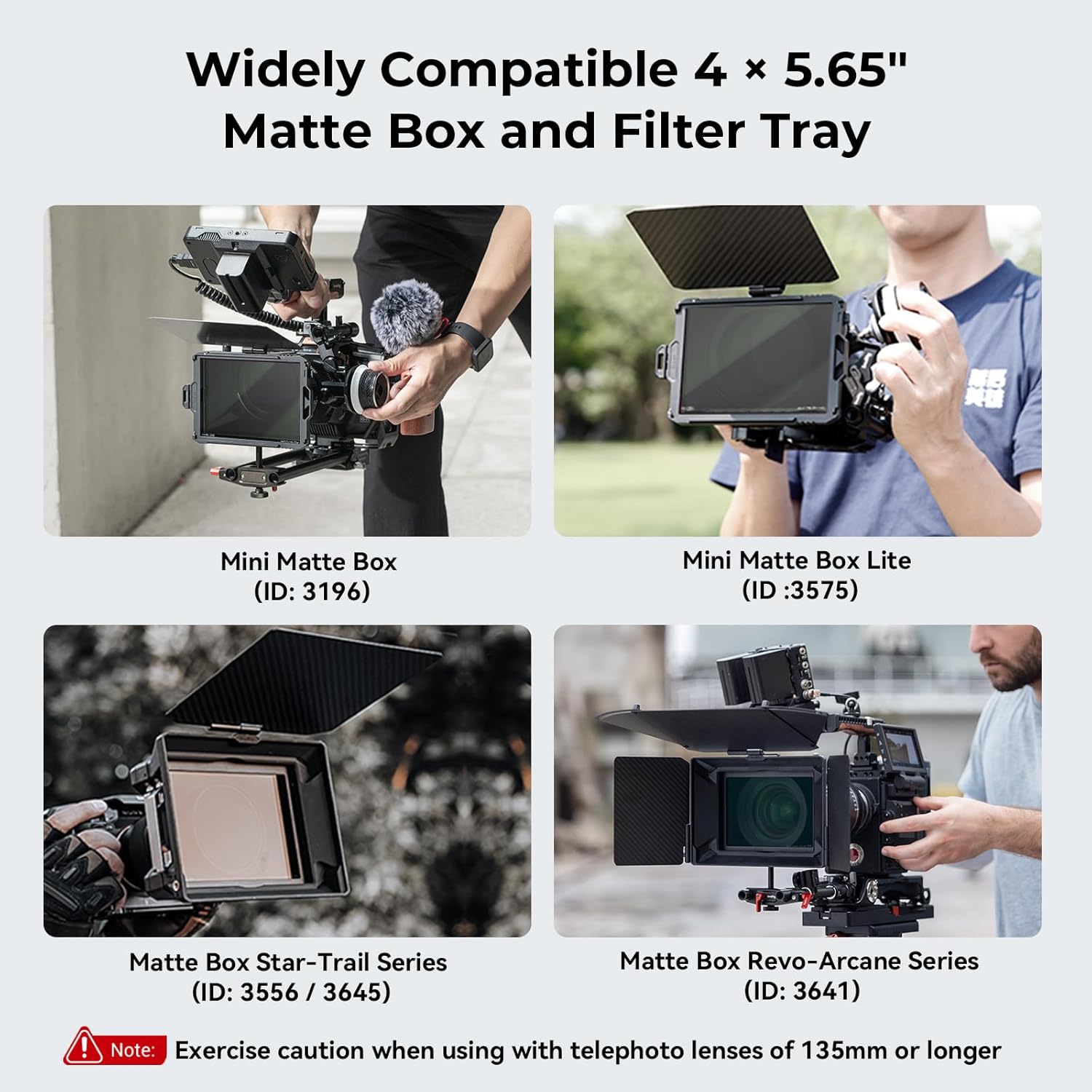 SMALLRIG Filtro Diffusione Nero 1/4" per Matte Box 4x5.65" - immagine 4