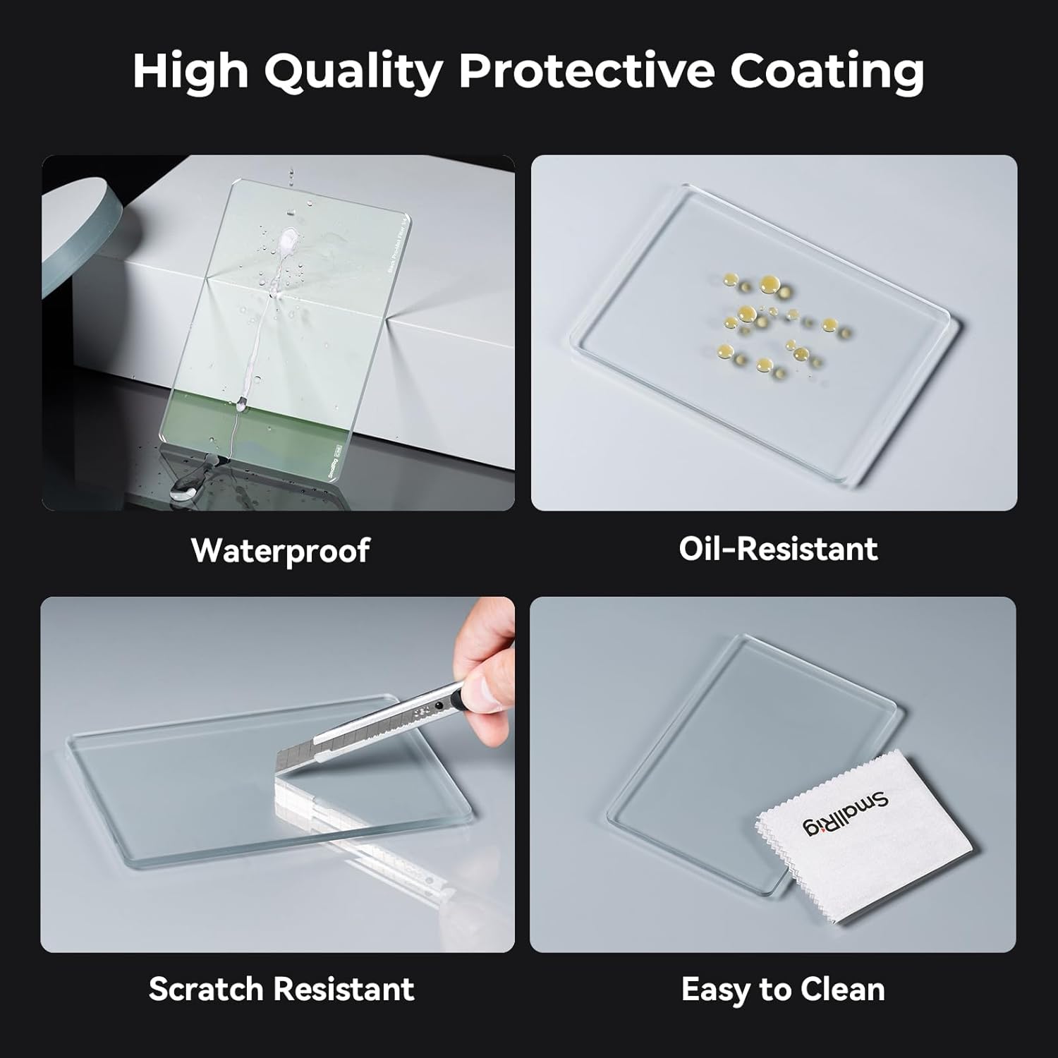 SMALLRIG Filtro Diffusione Nero 1/4" per Matte Box 4x5.65" - immagine 6