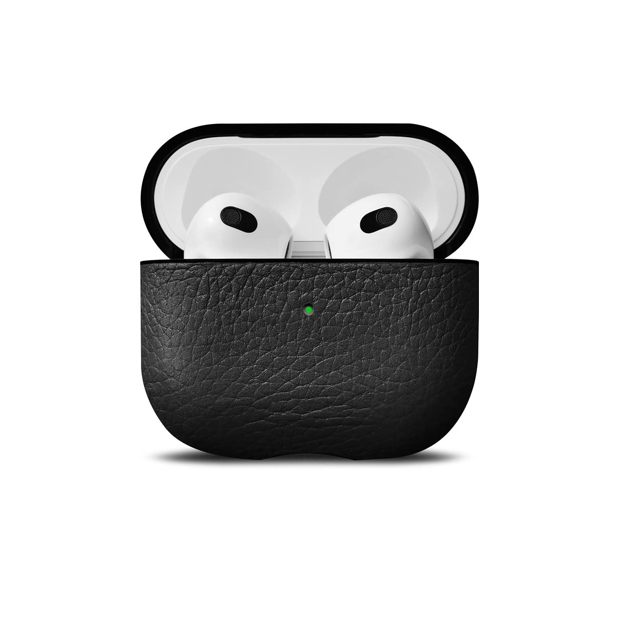 Woolnut Custodia in Pelle per AirPods 3 Gen, Nero