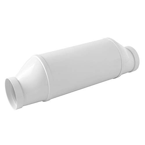 La Ventilazione STK100B Silenziatore Acustico ø 100mm, Bianco