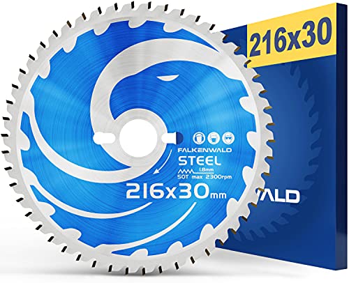 Falkenwald ® Lama per sega circolare 216 x 30 mm per acciaio