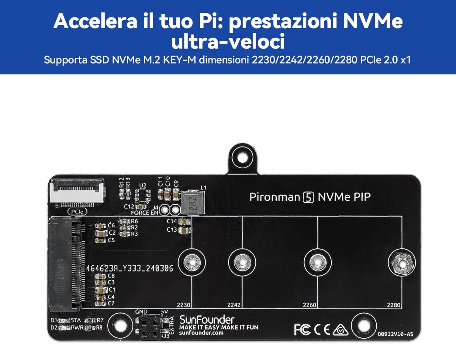 Pironman 5 NVMe M.2 SSD Case per Raspberry Pi 5 - immagine 5