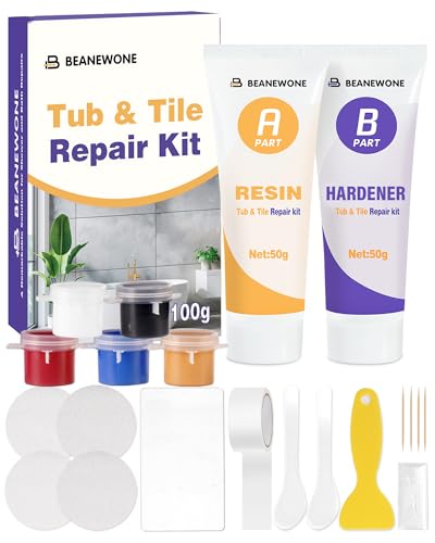 Beanewone Kit Riparazione Piastrelle e Vasca da Bagno