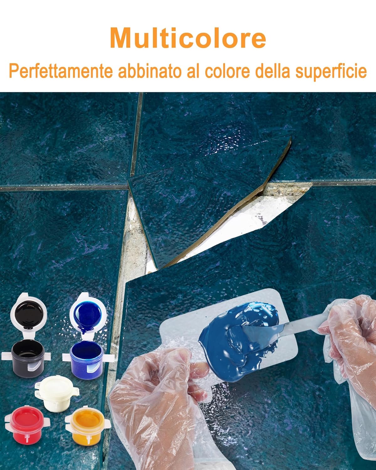 Beanewone Kit Riparazione Piastrelle e Vasca da Bagno - immagine 2