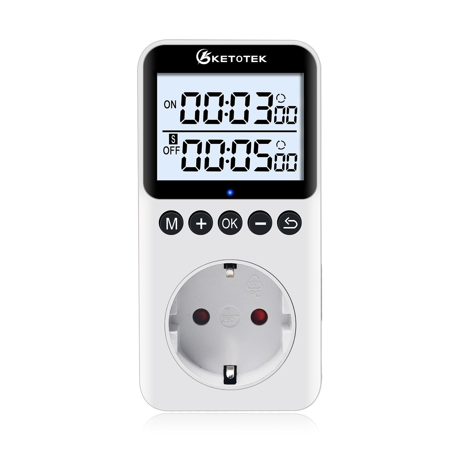 Ketotek KTTS02 - Timer Digitale 16A 230V 3680W