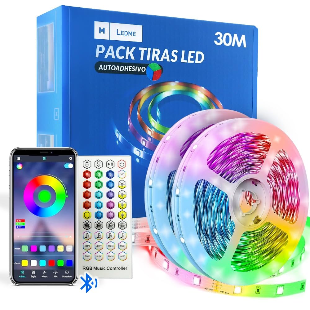 M Mimotec Striscia LED RGB 30 Metri con APP