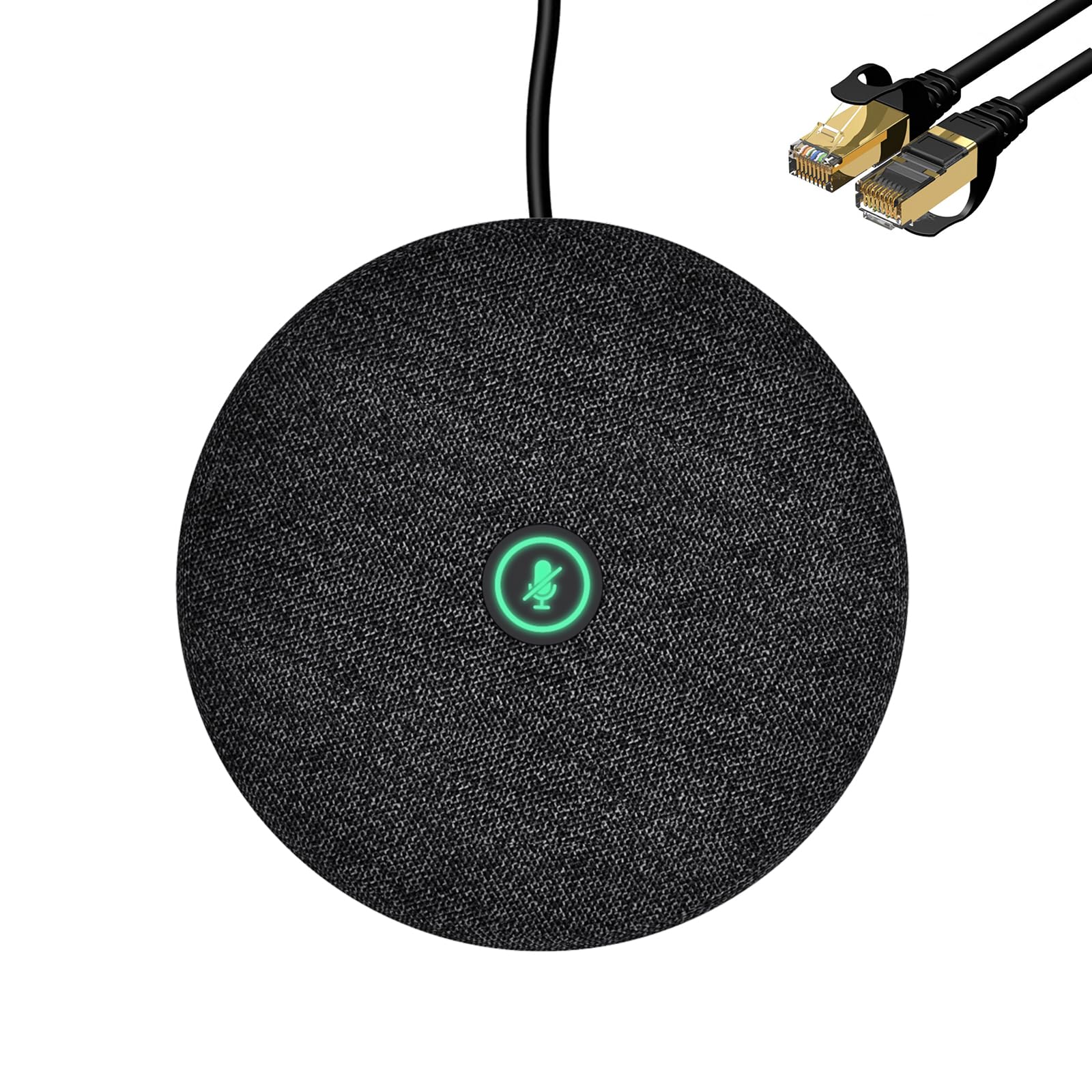 Barra video TB5 con microfono di espansione, Plug and Play, microfono omnidirezionale a 360°, miglioramento vocale intelligente e riduzione del rumore, indicatori luminosi e controllo muto