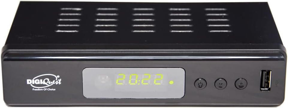 Digiquest Twin Tuner REC - Decoder DVB-T2 Full HD, Nero - immagine 1
