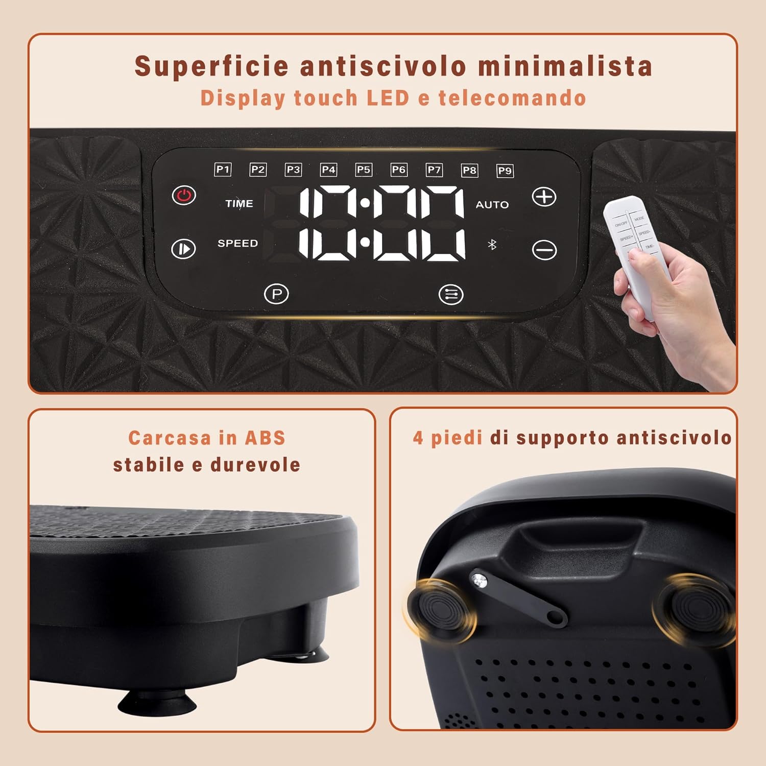 Pedana Vibrante Dimagrante con Display LED e Telecomando - immagine 7