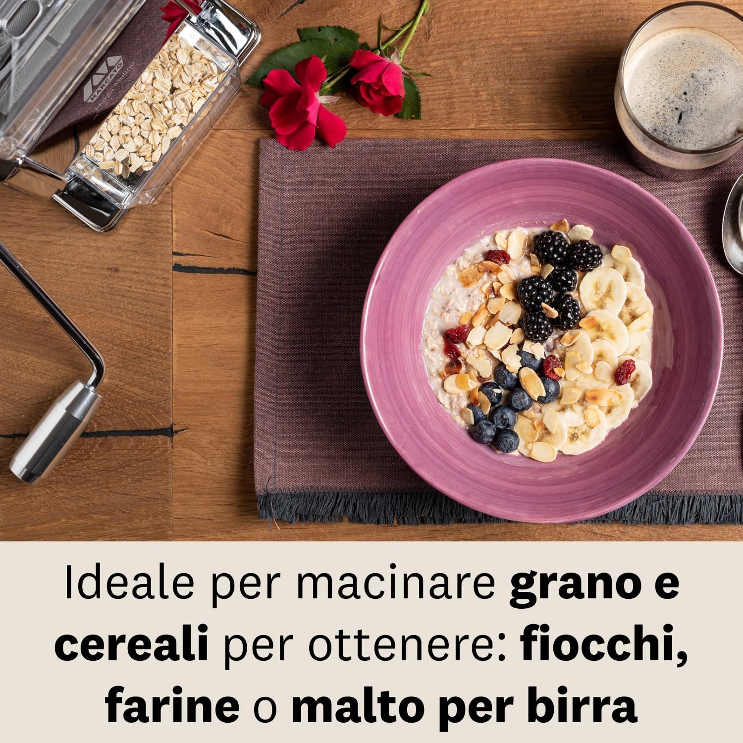 Marcato Marga Mulino per Cereali, Acciaio e Alluminio - immagine 4