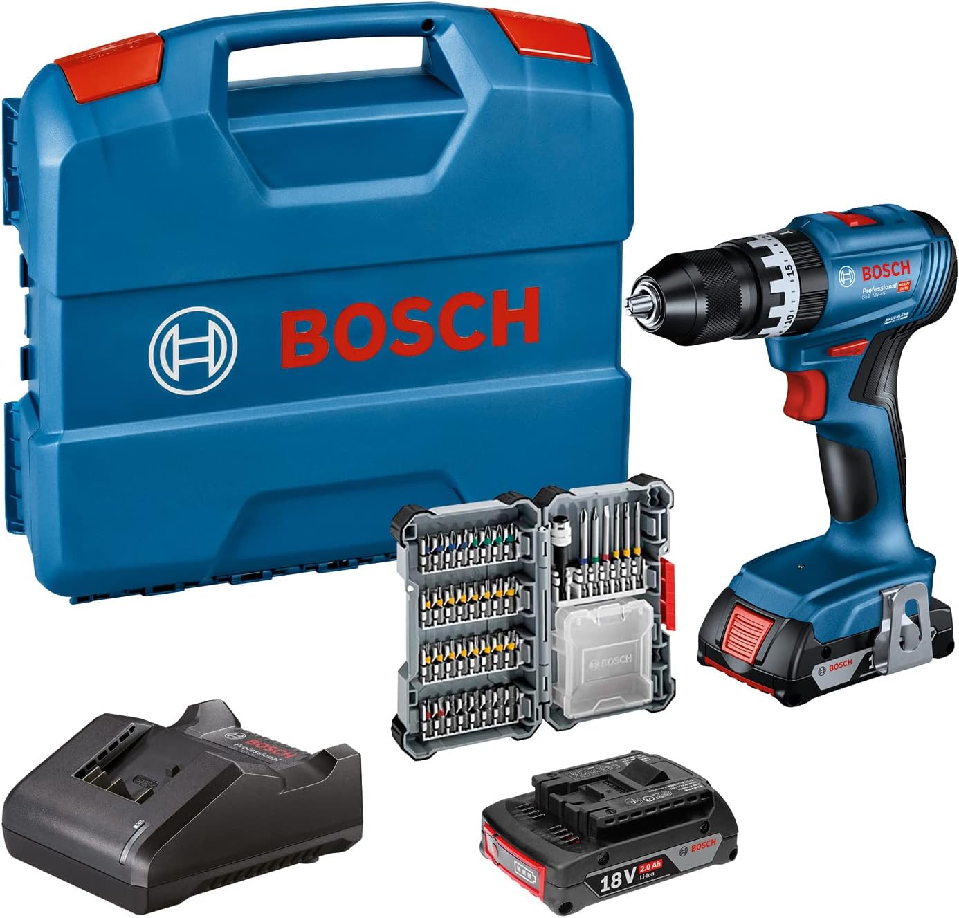 Bosch Professional 18V System Trapano Avvitatore GSB 18V-45 - immagine 1