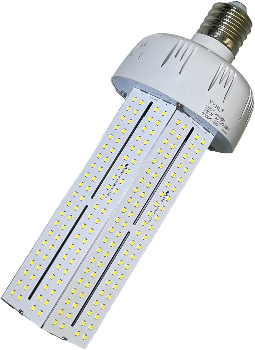 Yxhl Lampada LED E40 100W Corn 6000K - immagine 1