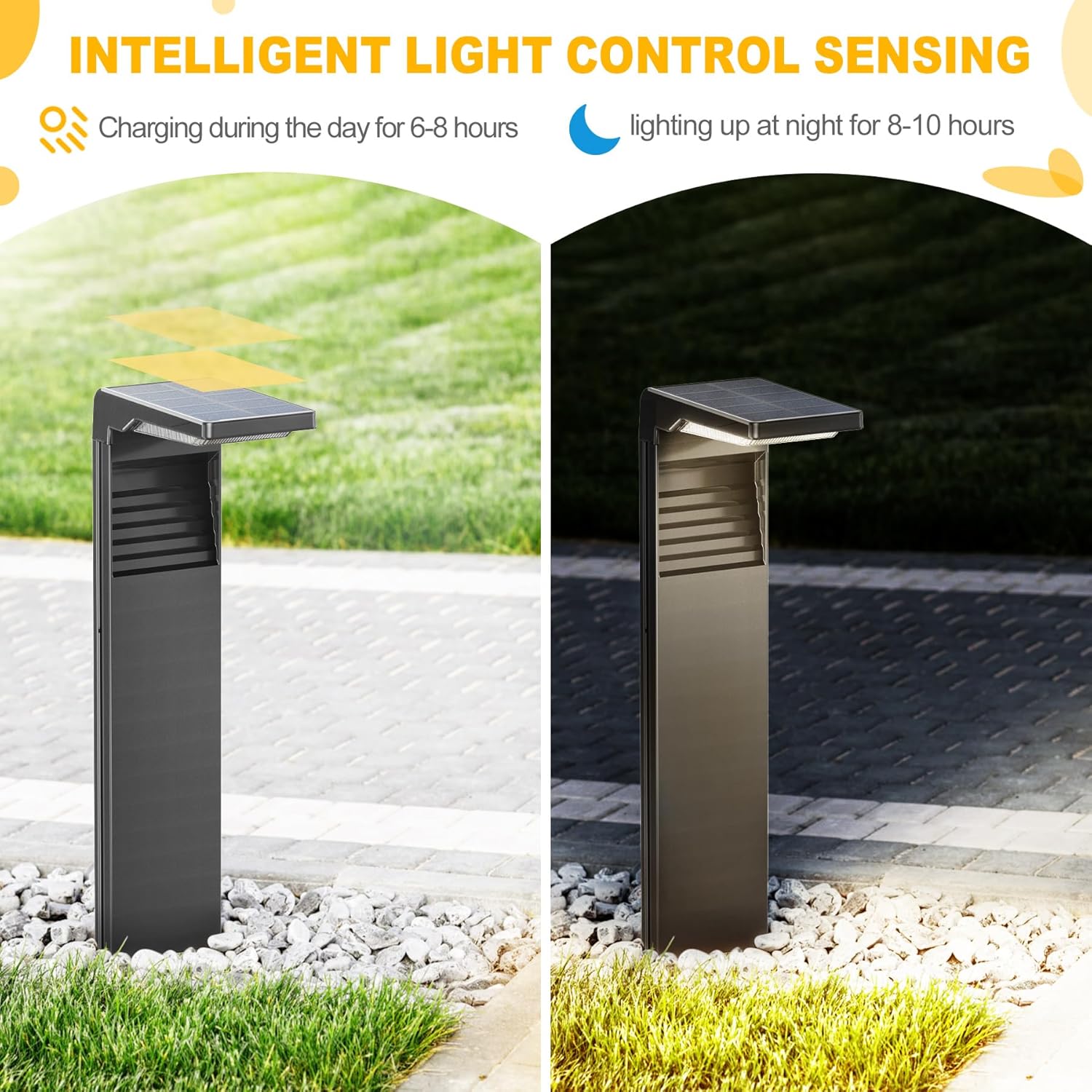 Luce Solare a LED da Esterno - 4 Pezzi - immagine 3