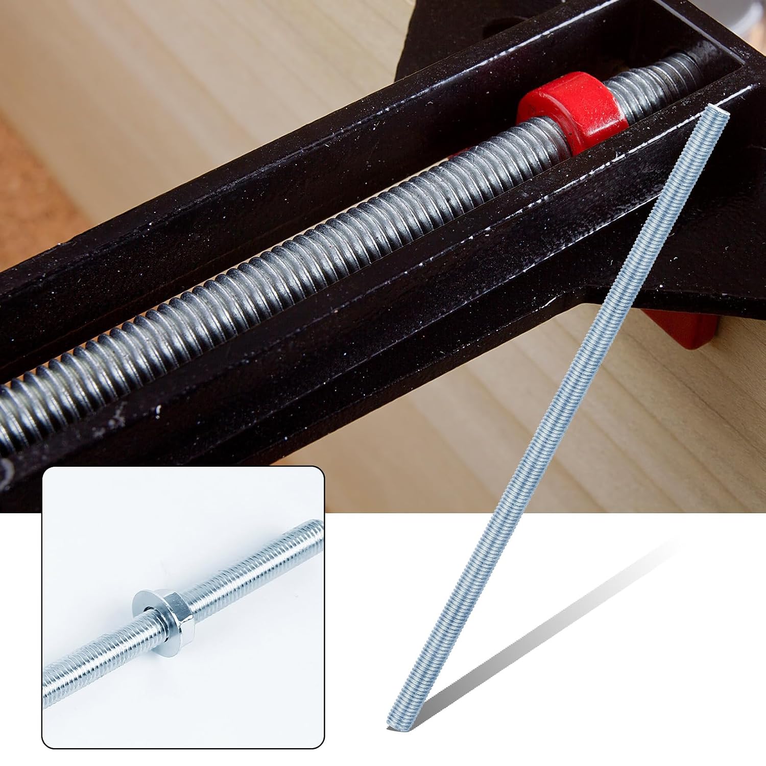 5 Pz Barra Filettata M10 x 300mm, Asta Filettata, Barre Filettate con ...