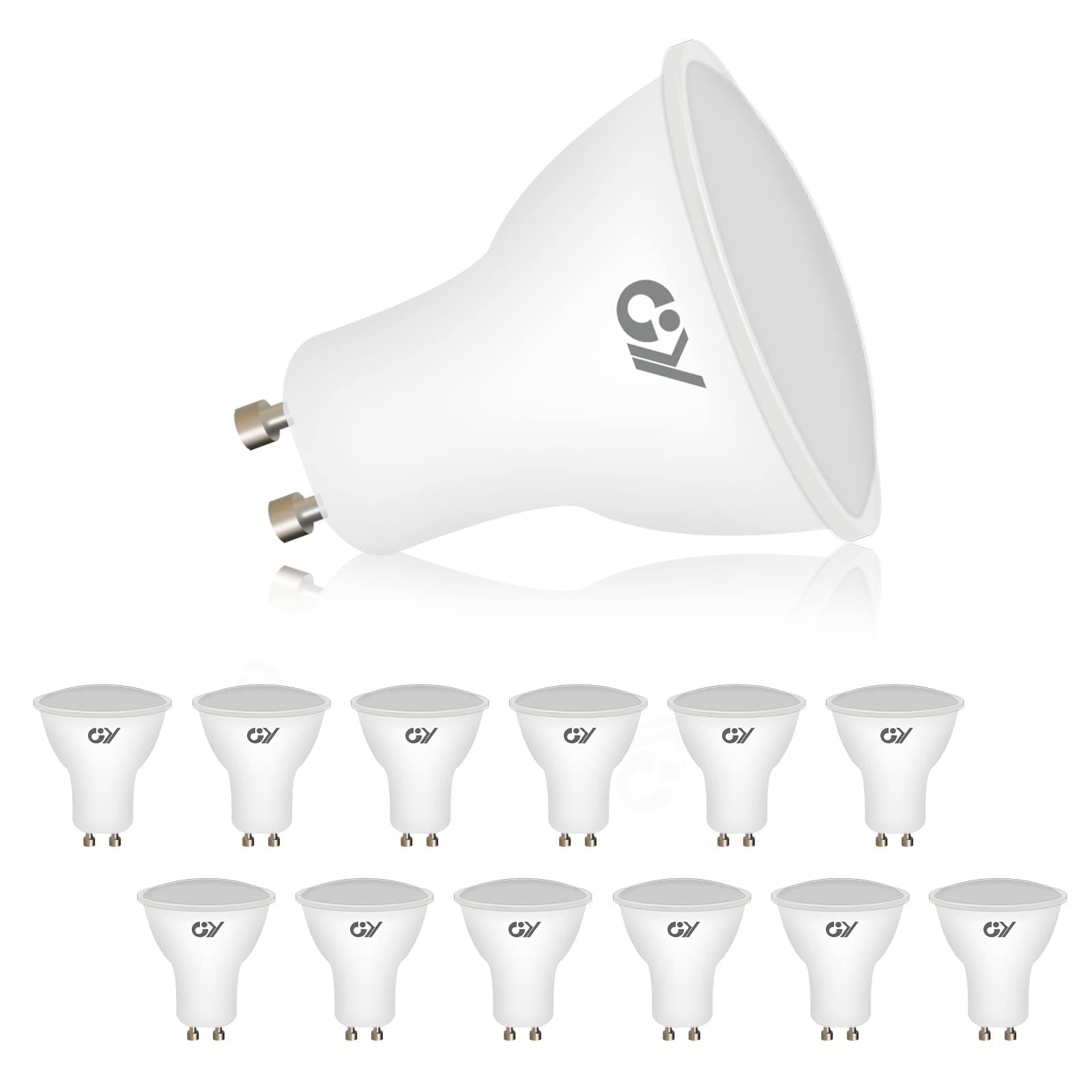 Gy Lampadina LED GU10 8 Watt, Bianco Freddo
