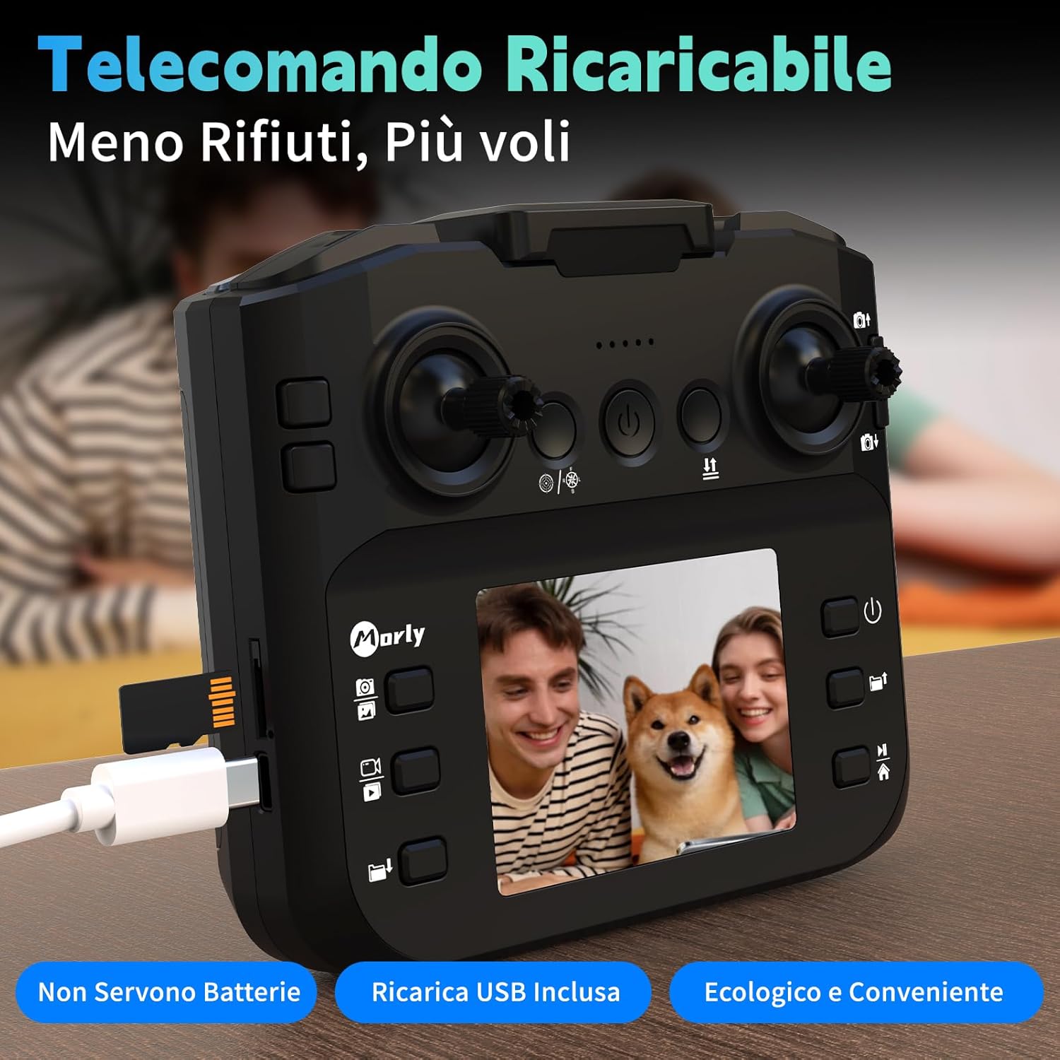 Morlyrctooy M18LCD Mini Drone con Fotocamera 1080P - immagine 4