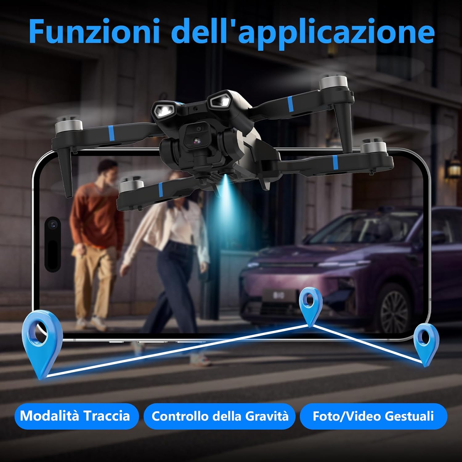 Morlyrctooy M18LCD Mini Drone con Fotocamera 1080P - immagine 6