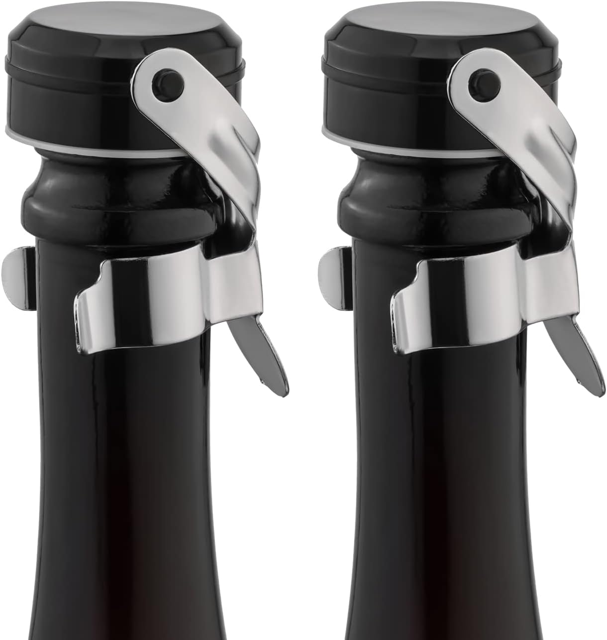 Wotor Tappo per Spumante e Vino, 2 Pezzi Argento - immagine 1