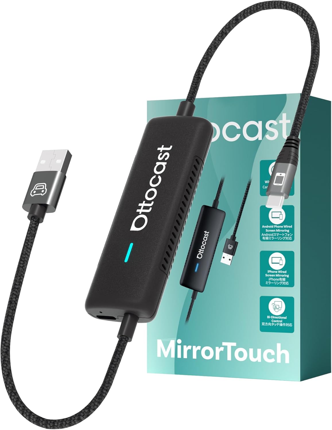 Ottocast Mirror Touch 2025 - Adattatore Wireless CarPlay - immagine 1