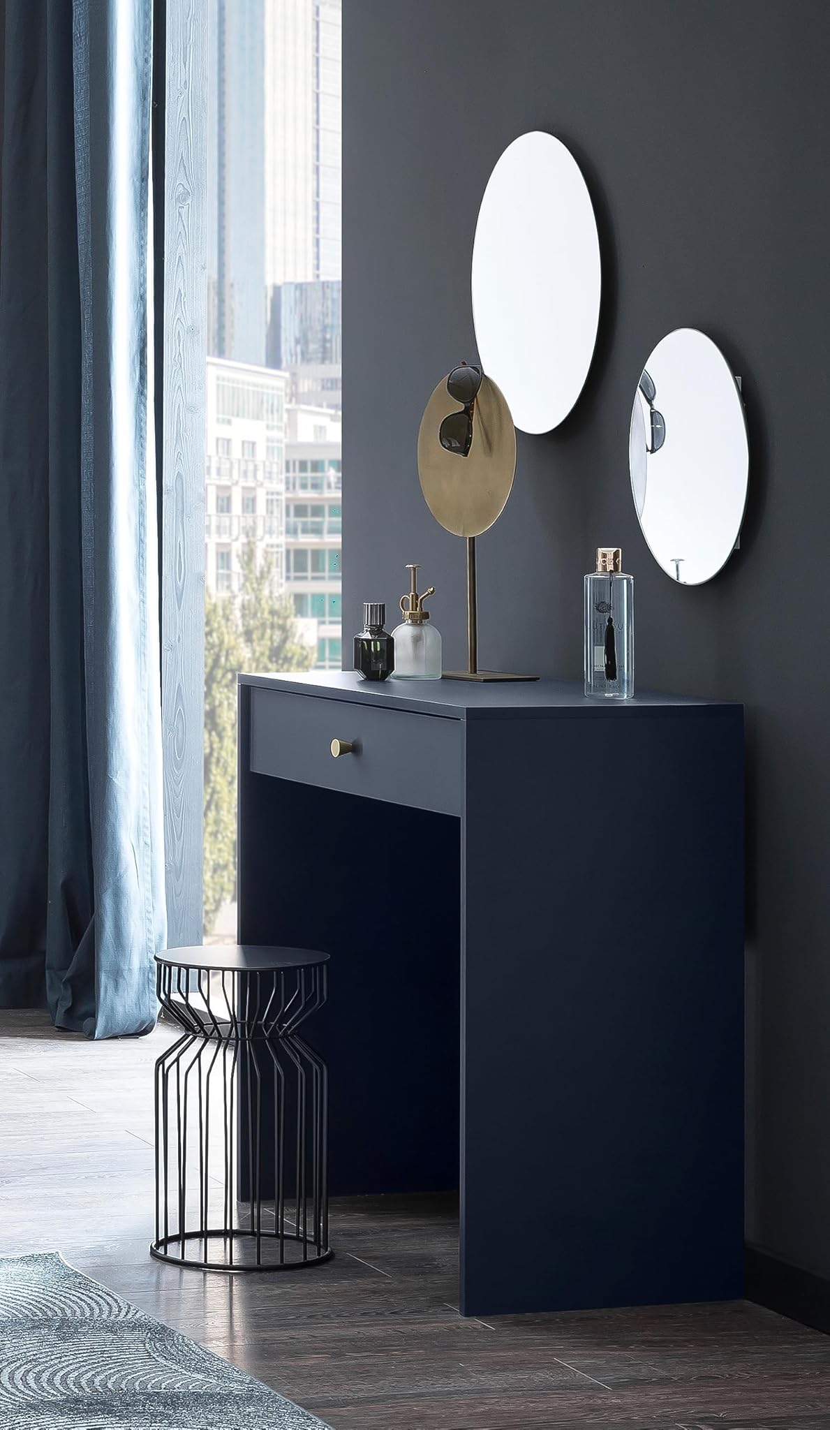 Schildmeyer Alfa 155475 - Tavolino da trucco, blu notte