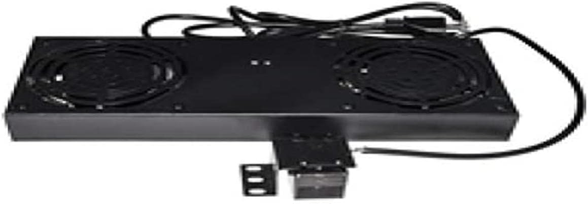 Link LKVENT2 Modulo 2 Ventole con Termostato per Armadi Rack a Muro Link, Nero - immagine 1