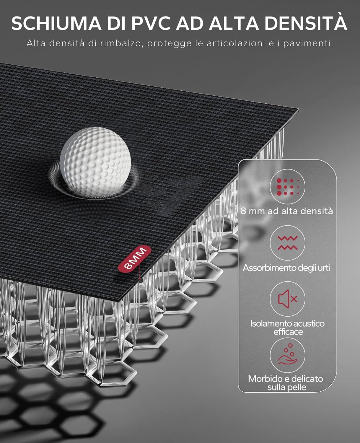 Hapbear Tappetino per Esercizi Extra Large 8mm - immagine 3