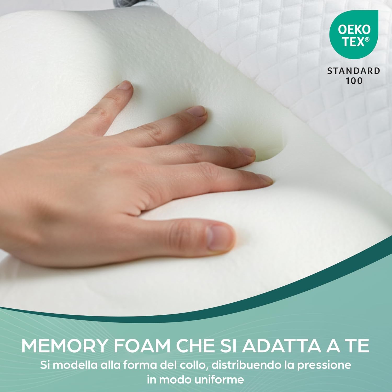 Flowen Cuscino Cervicale Memory Foam Ortopedico - immagine 6