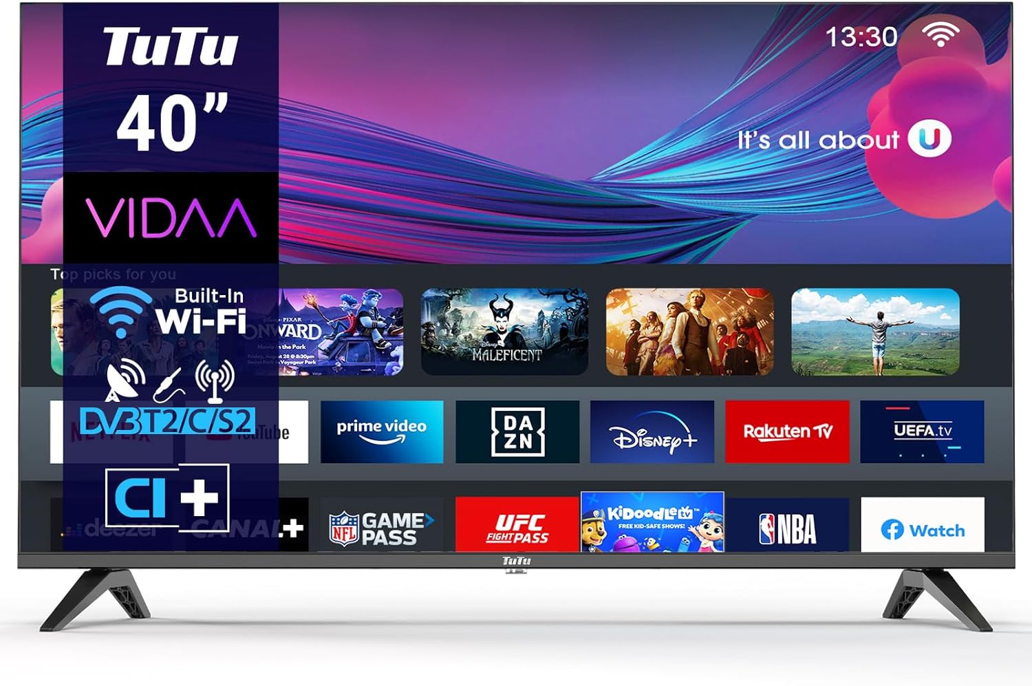 Tutu TV 40 Pollici Full HD VIDAA Smart TV - immagine 1