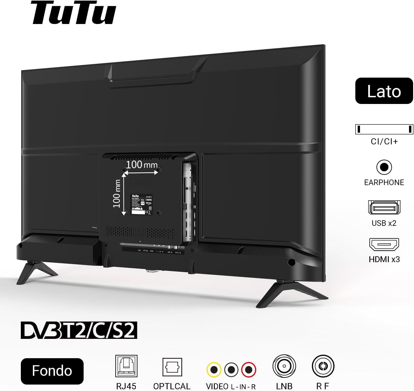 Tutu TV 40 Pollici Full HD VIDAA Smart TV - immagine 5
