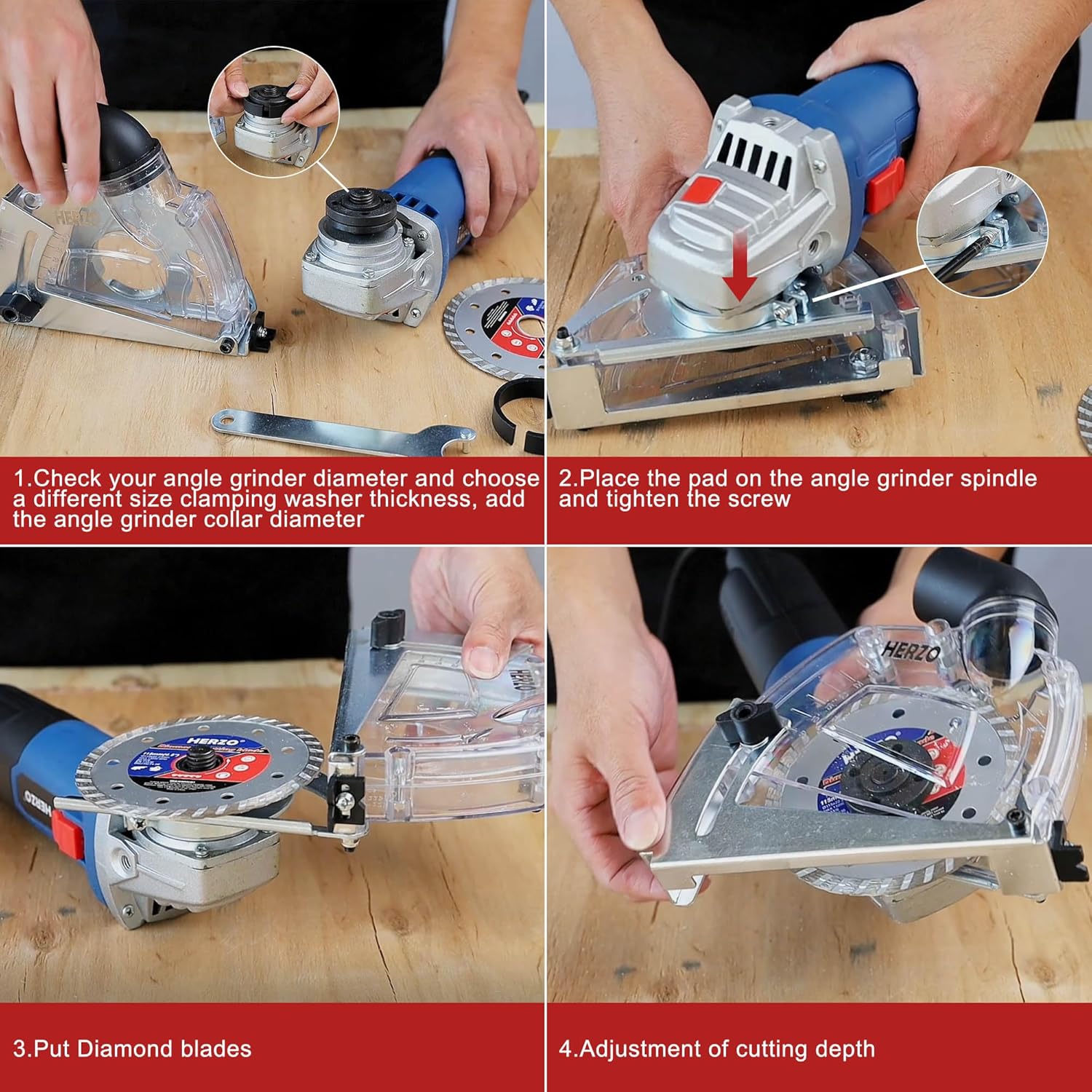 HERZO Cuffia Aspirazione con Slitta 115/125 mm - immagine 4