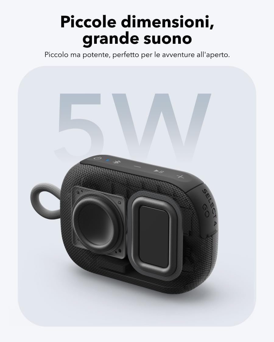 Soundcore Select 4 Go - Cassa Bluetooth Portatile 5W - immagine 3