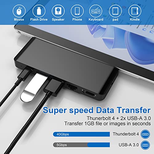 Hub USB-C per Surface Pro 9 con HDMI 4K e PD - immagine 4
